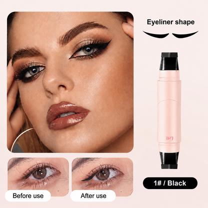 🔥Last Day-Buy 1 Get 1 Free🔥Rotating Waterproof Winged Eyeliner Stamp Pen