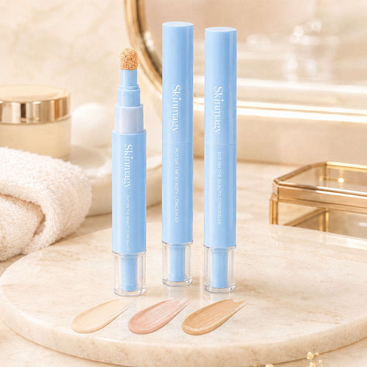 🔥Last Day- Buy 1 Get 1 Free🔥Dual-Effect Concealer & Powder Foundation