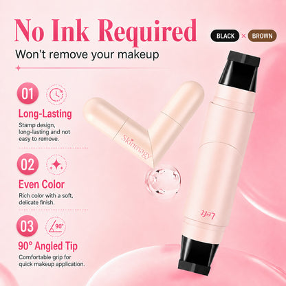 🔥Last Day-Buy 1 Get 1 Free🔥Rotating Waterproof Winged Eyeliner Stamp Pen