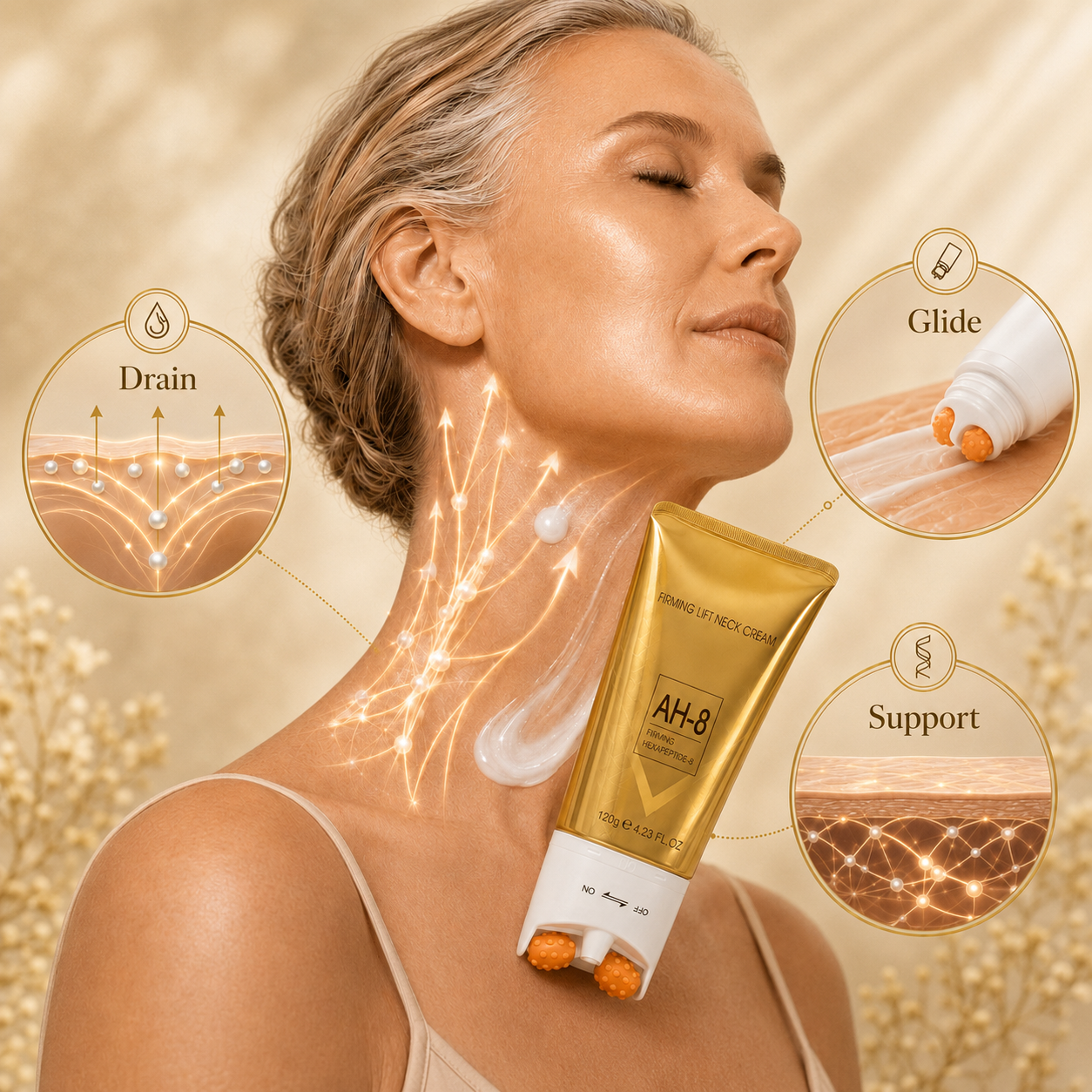 Skinmagy neck cream glide and support visual